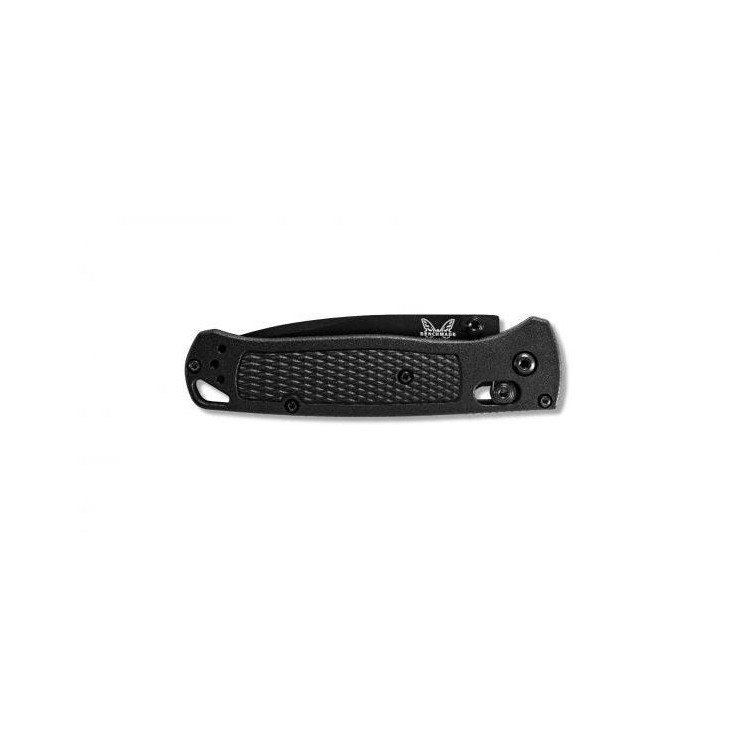 Benchmade Bugout Non-Serrated Black DLC Drop Point - Axis Lock/Thumb Stud - Image 6